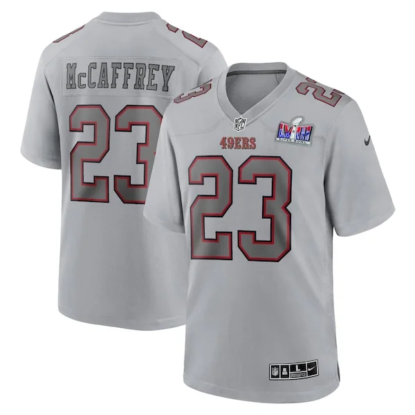 High-Quality SF 49ers Game Jersey - Gray | NFL Fan Apparel | NFL Footb