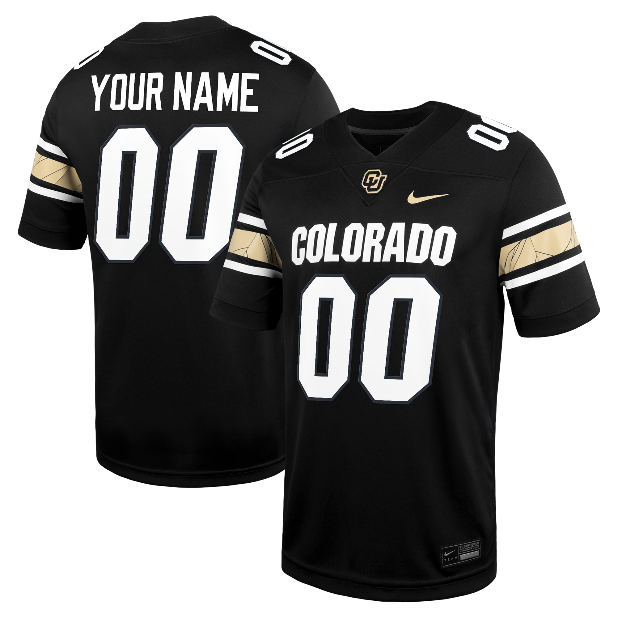 Colorado Buffaloes Custom Football Game 2026 Season Football Jersey - Black