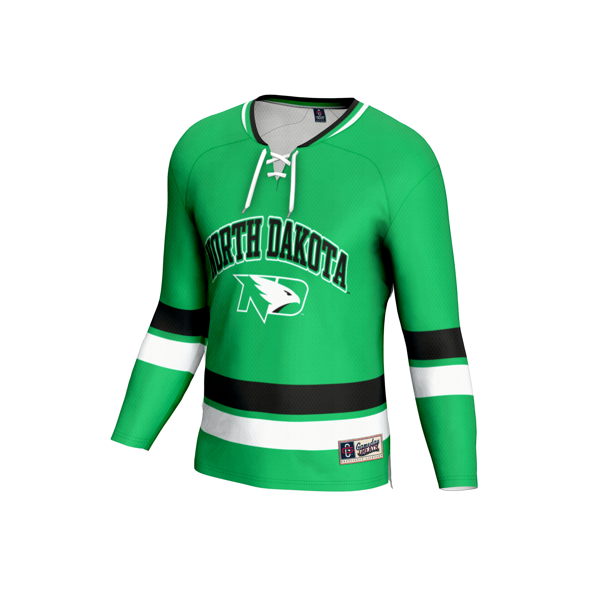[DDG] North Dakota GameDay Greats Unisex Lightweight Men's Hockey Fashion Jersey - Kelly Green