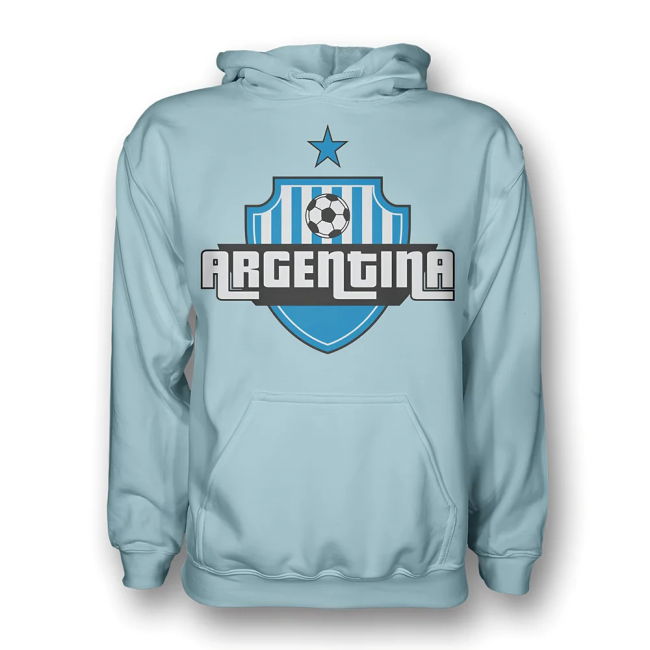 Exclusive-Design Argentina Country Logo Hoody (Sky Blue) - Kids