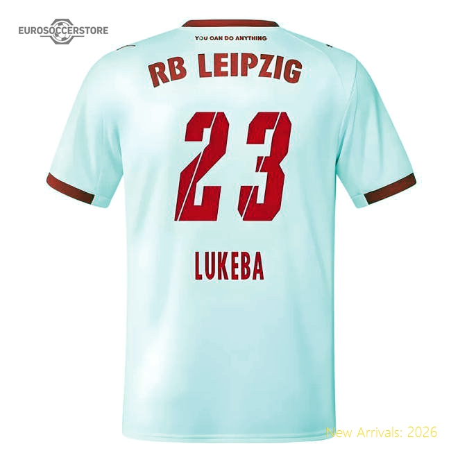 2025-2026 Red Bull Leipzig Home Shirt (lukeba 23) - Match Quality