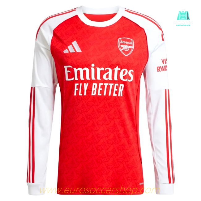 2025-2026 Arsenal Long Sleeve Home Shirt