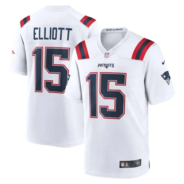 Top-Grade NE Patriots Game Jersey - White | NFL Fan Apparel | NFL Foot