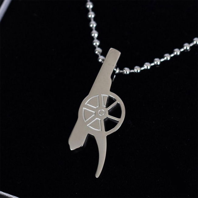 Arsenal FC Stainless Steel Cannon Pendant & Chain - premium