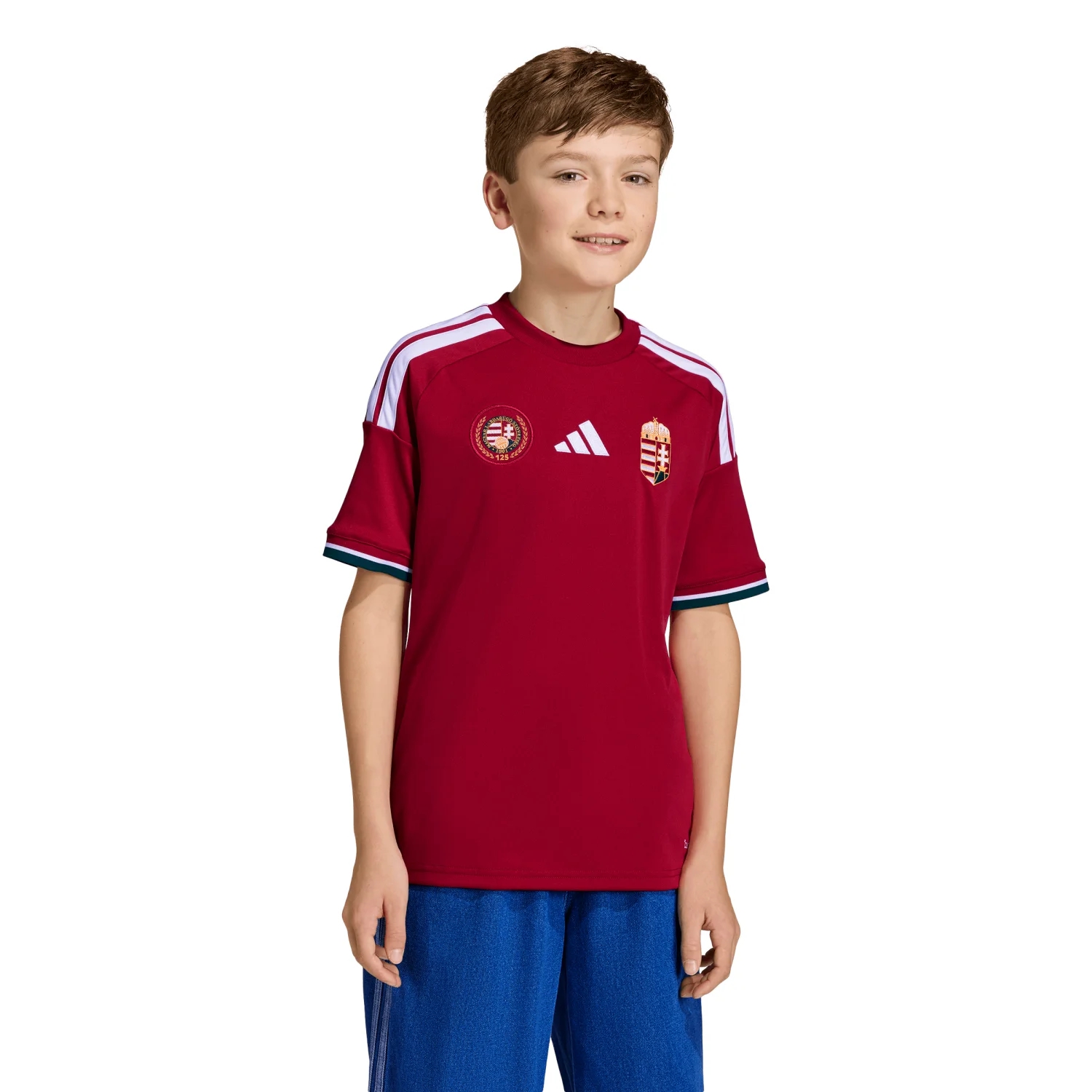 adidas Hungary 2026 Youth Home Jersey | Kids Football Shirt Climacool Heritage Kit