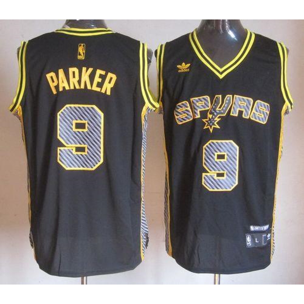 Collector's Item Affordable Men's Spurs #9 Tony Black Basketball Jersey