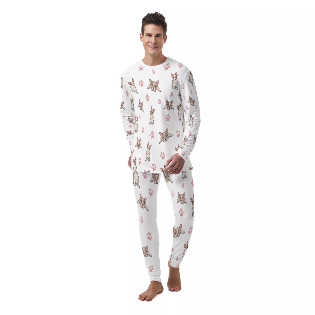 French Bulldog Lover Leo Men's Pajamas Casual Everyday Product