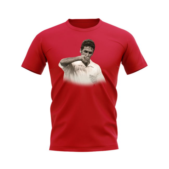 Raul Real Madrid Legend T-Shirt (Red) Jersey - Hot - Stadium- Tech