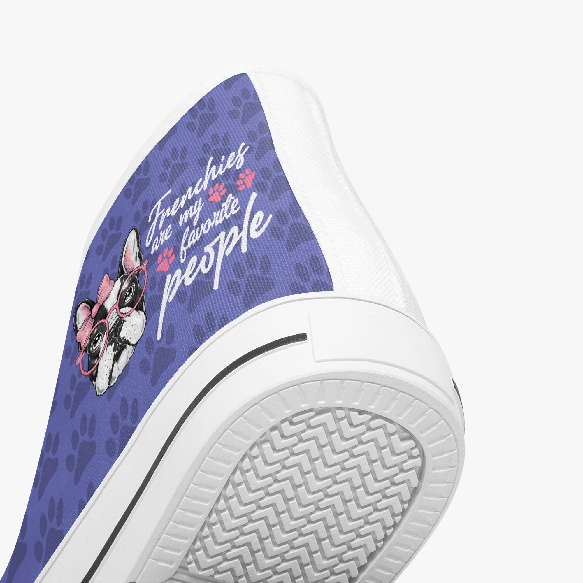 French Bulldog Lover Curcio Classic High Top Canvas Shoes Casual Footwear