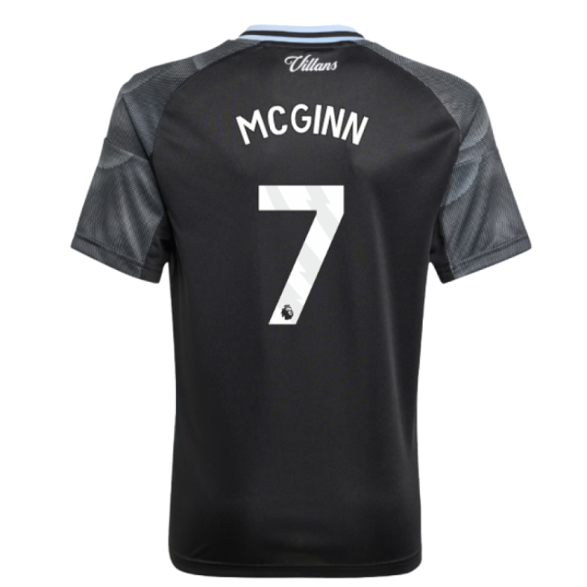 Enthusiastic Football Aston Villa Away Shirt Kids Mcginn #7 High P...