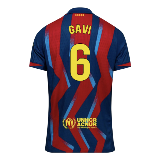 2025-2026 Barcelona Home Elite Jersey Gavi Performance Fabric