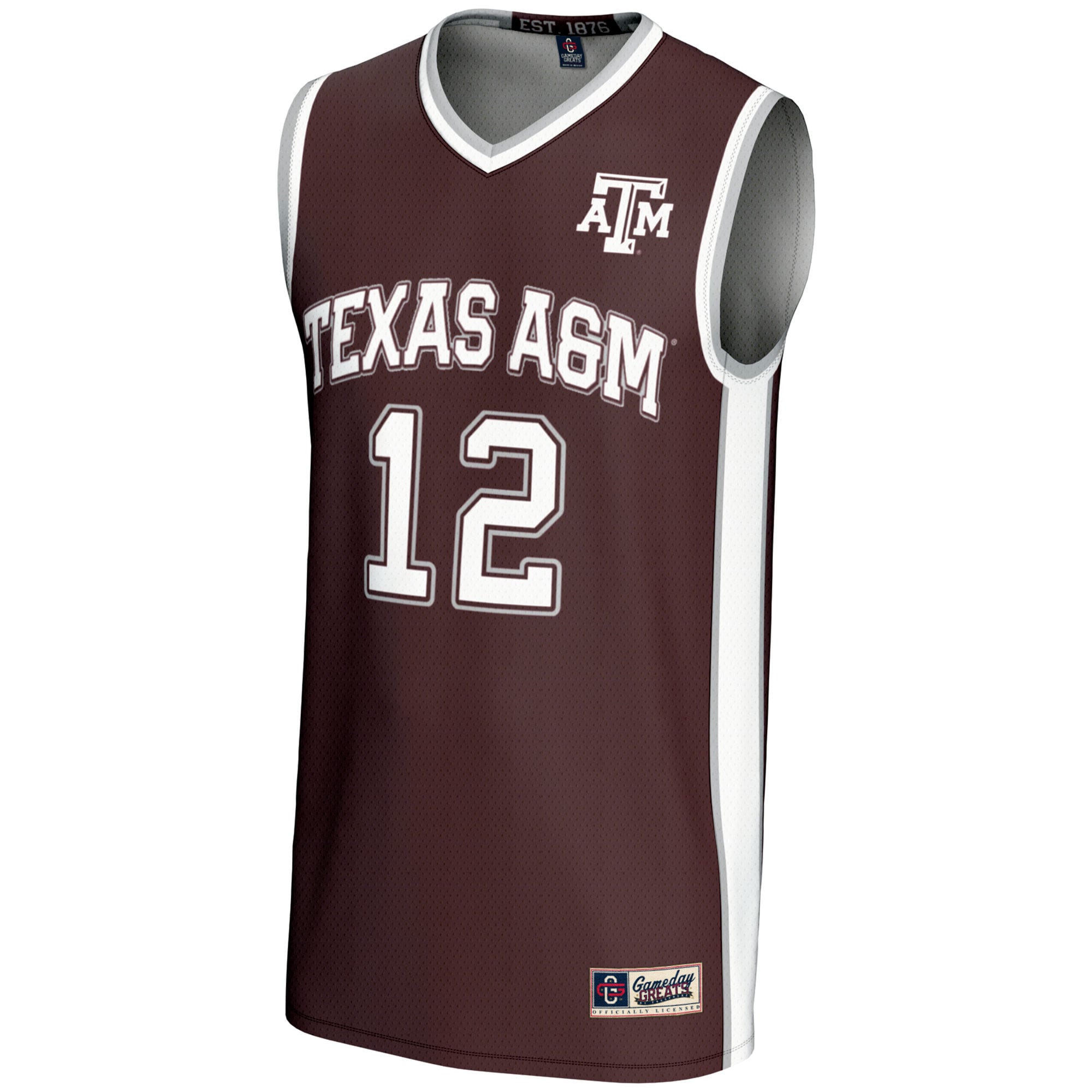 [NJP] Texas A&M Aggies GameDay Greats Unisex Basketball Lightweight Fashion Jersey - Maroon