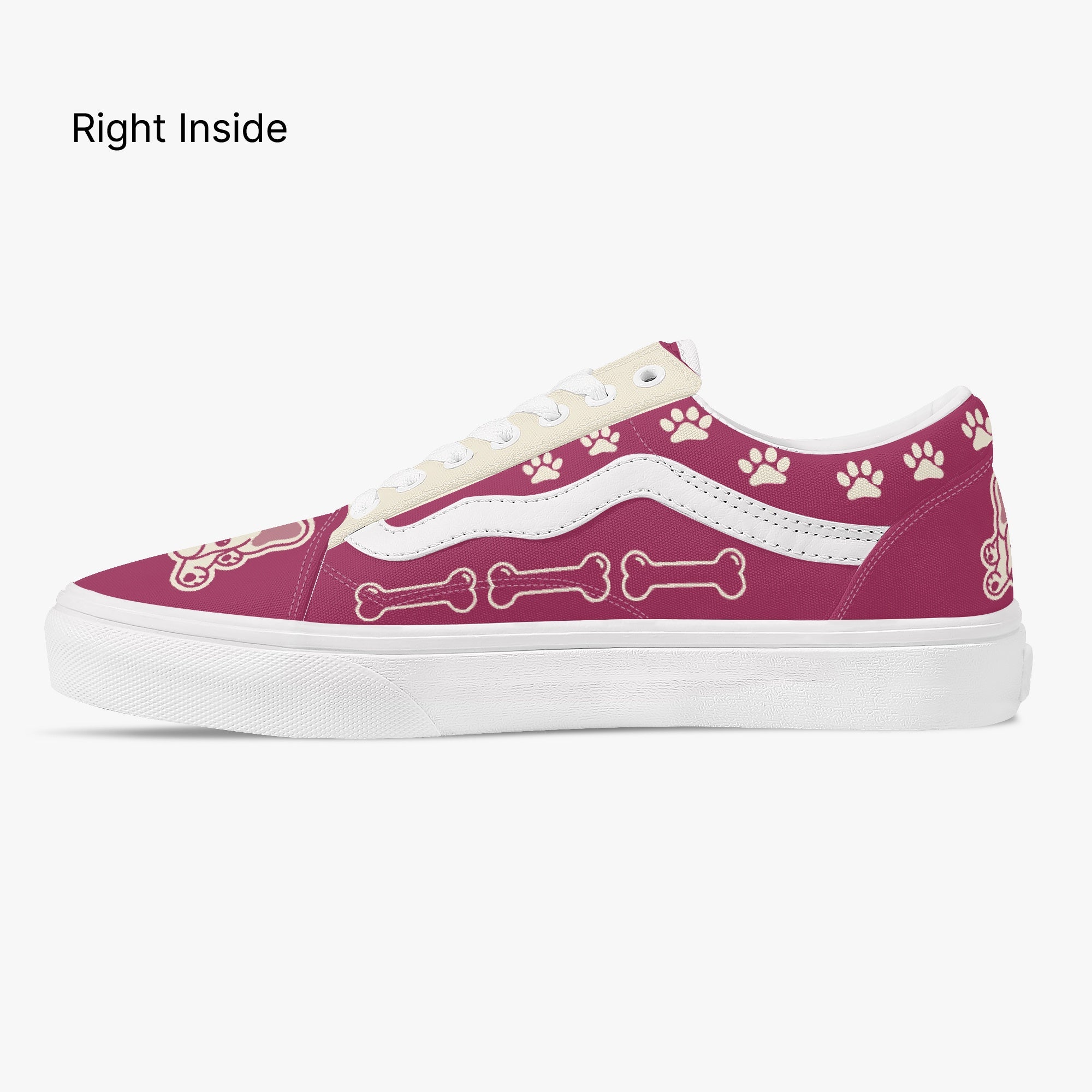 - Frenchie Lover Trendy Low-top Canvas Sneakers For Frenchie Fans