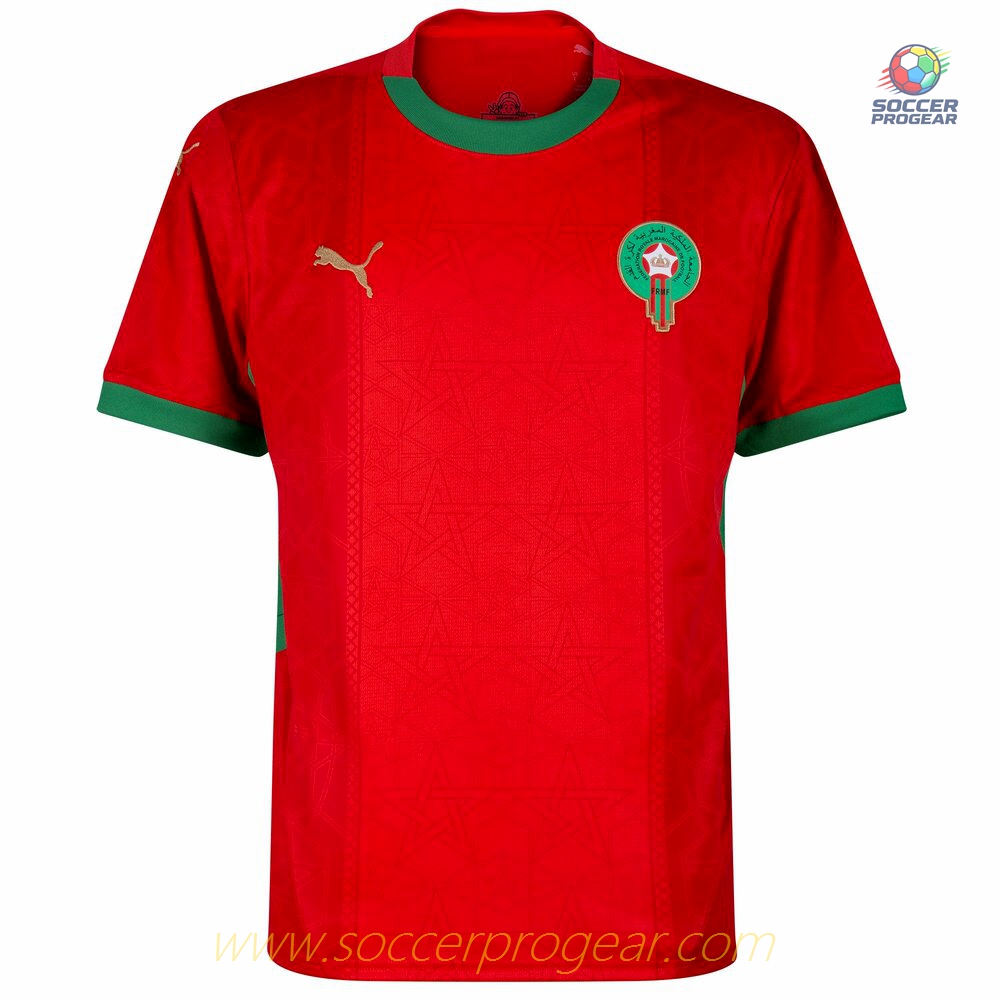 Morocco Home Football Jersey Kids Football Jersey 2025 Edition 2026