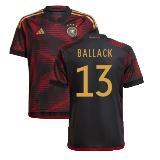 Official Germany 2022-2023 Away Short Sleeve Shirt Fashion-forward Moisture-management