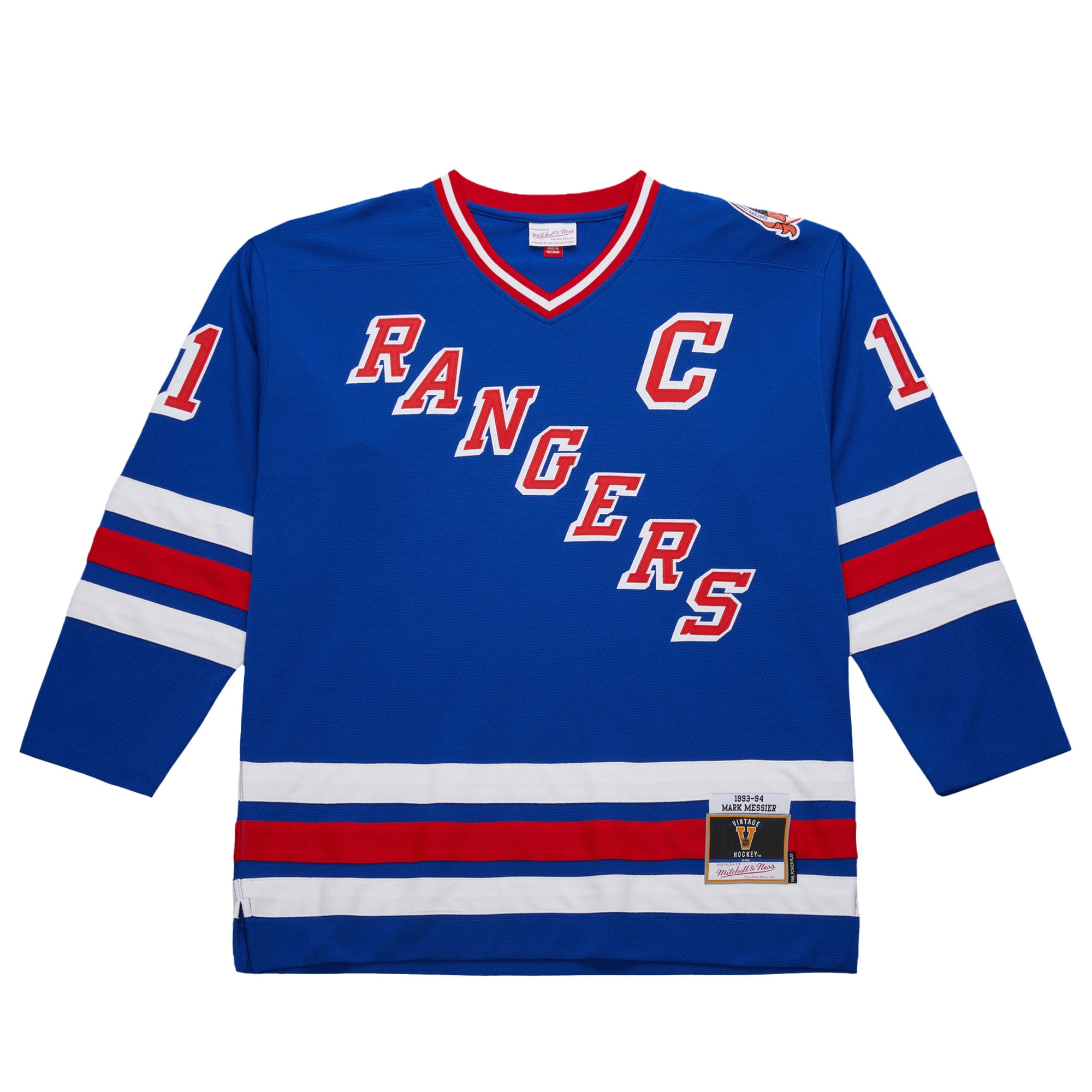[LK] Mark Messier New York Rangers 1993-94 Power Play Jersey - Royal