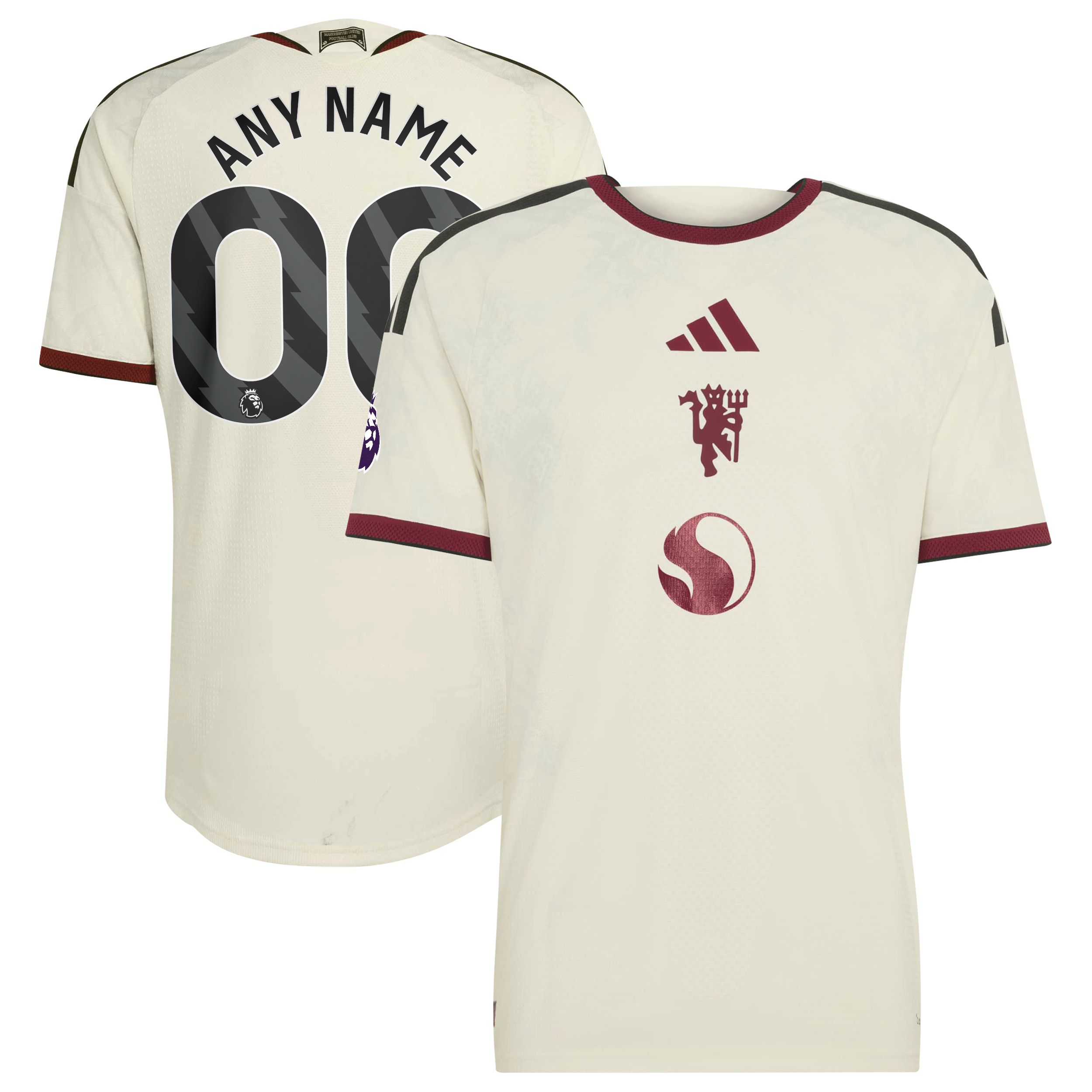 [SJH] Manchester United 2026/27 Third On-Field Authentic Custom Jersey - Cream