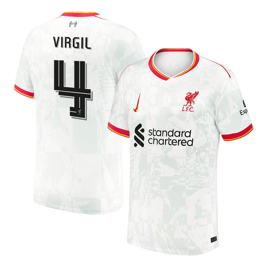 VIRGIL #4 Liverpool Third Away Soccer Jersey 2024/25 - UCLAuthentic Ki