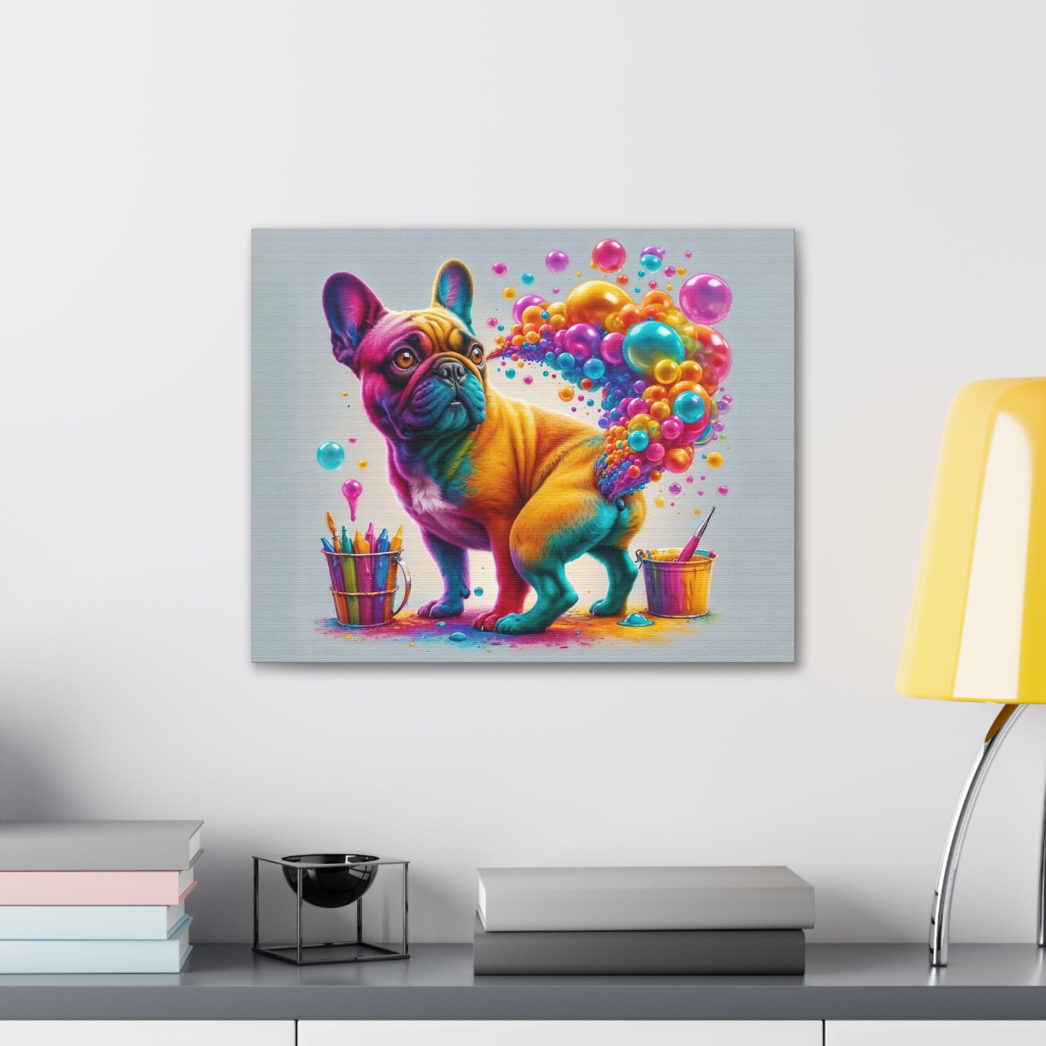 Culture-Inspired French Bulldog Gas Pass: Canvas Edition for Everyday