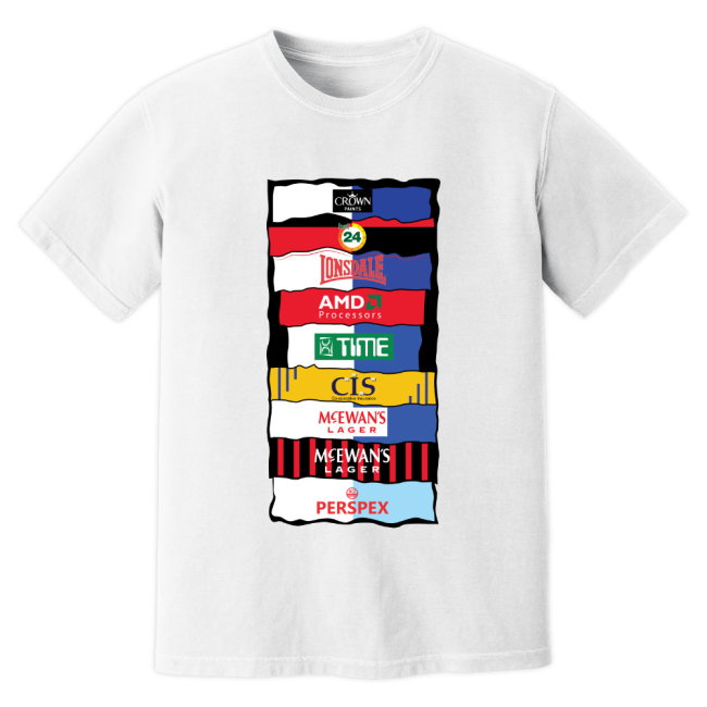 Blackburn Sponsor History supporter T-Shirt