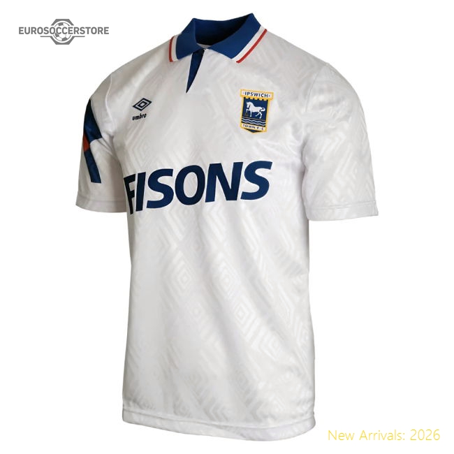 First-class 1992-1994 Ipswich Town Umbro Retro Away Shirt