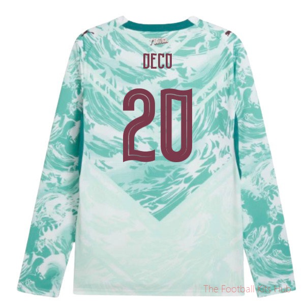 2026-2027 Portugal Long Sleeves Away Shirt (Deco 20)