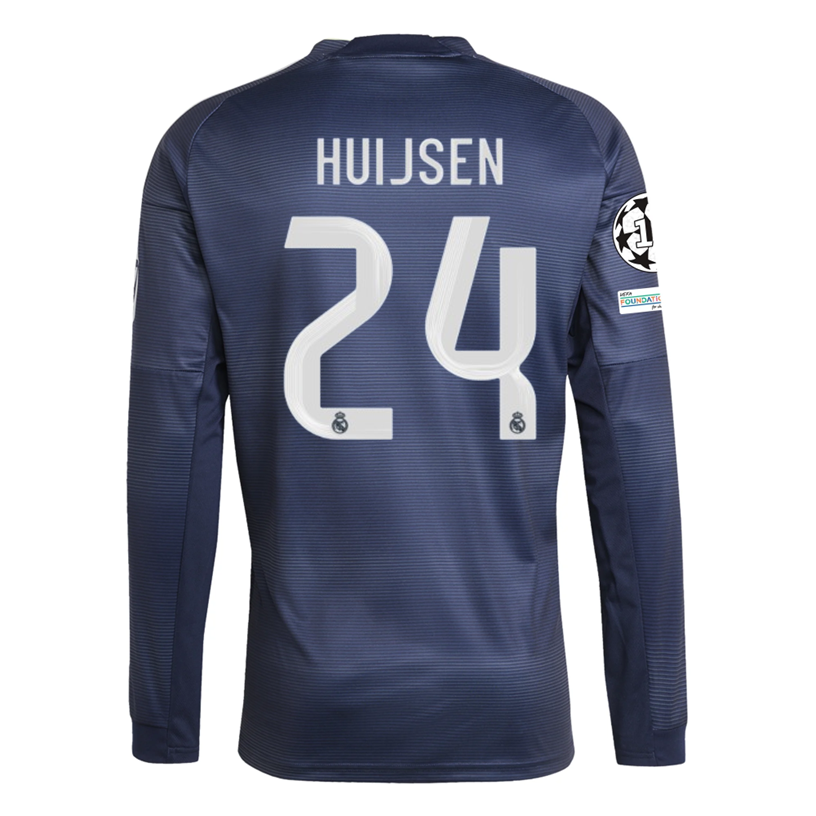 Real Madrid Sleeve 2025-2026 UCL Away Jersey – Authentic Shirt