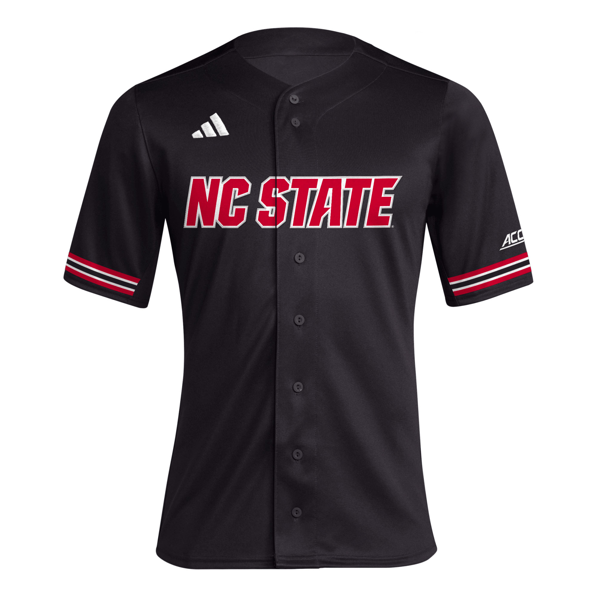 [NJP] NC State Wolfpack Replica Baseball Jersey - Black