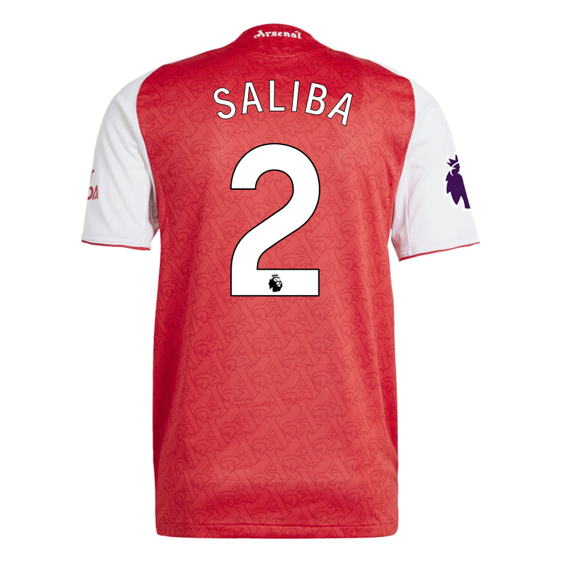 Arsenal Saliba 2025-2026 UCL Home Jersey – Authentic Shirt