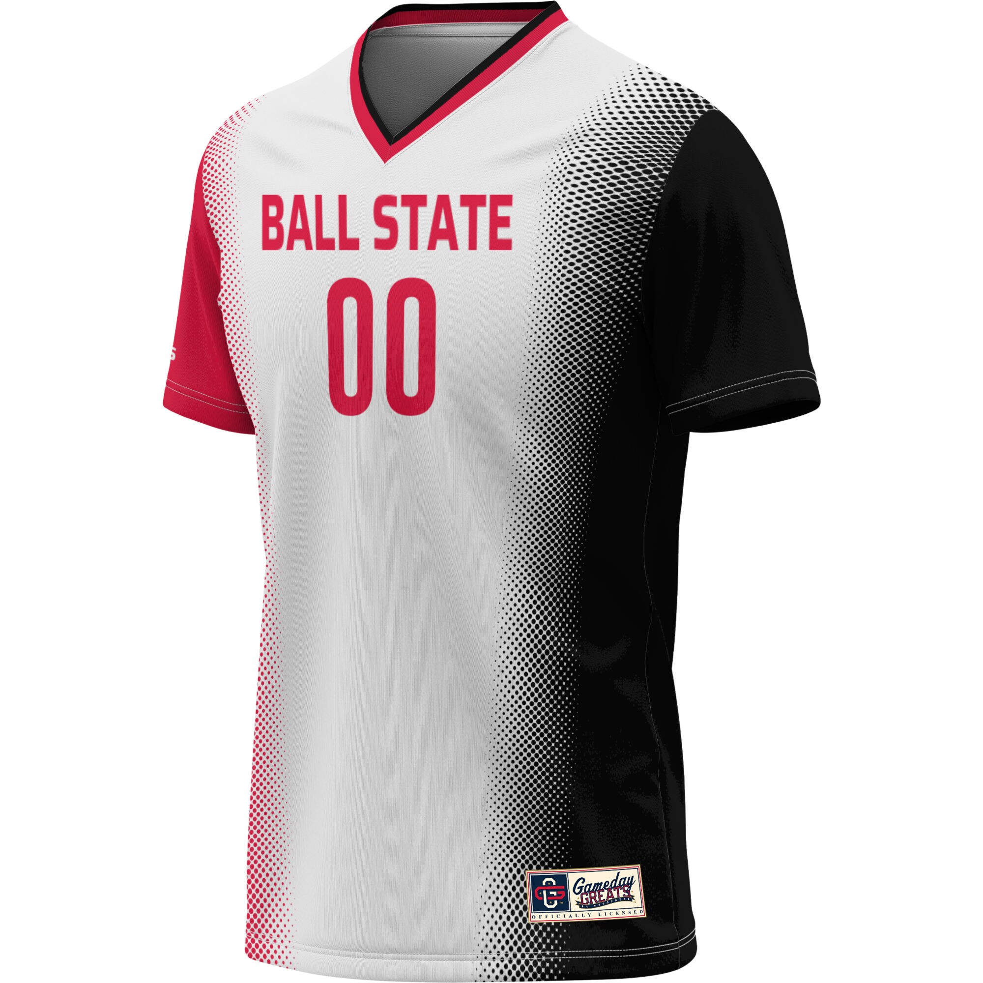 [LK] Ball State Cardinals GameDay Greats Youth NIL Pick-A-Player Lightweight Women's Soccer Jersey - White