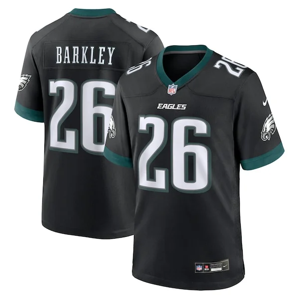 None Saquon Barkley Game Jersey - Black | NFL Player Jersey | NFL Foot