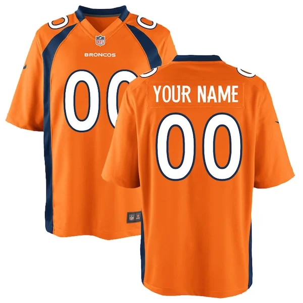 None Game NFL Jersey - Orange | Top-Grade Football Apparel | NFL Footb