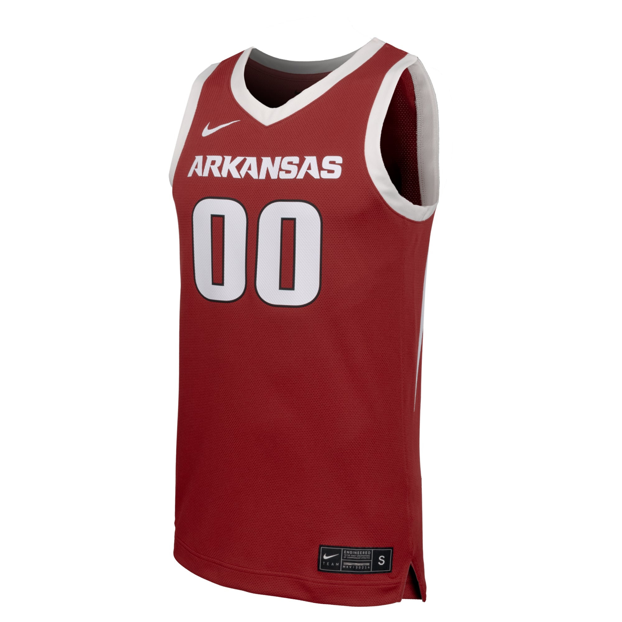 #00 Arkansas Razorbacks Nike Replica Basketball Jersey - Cardinal