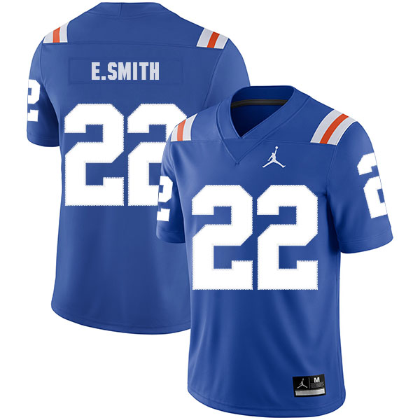 Men's None Blue 2024 game jersey Emmitt Smith #22 game day Jersey