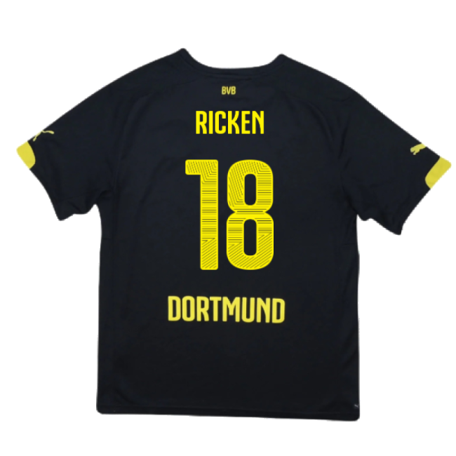 2014-16 Dortmund Borussia Away Kit Football Jersey (Fine Condition) S)