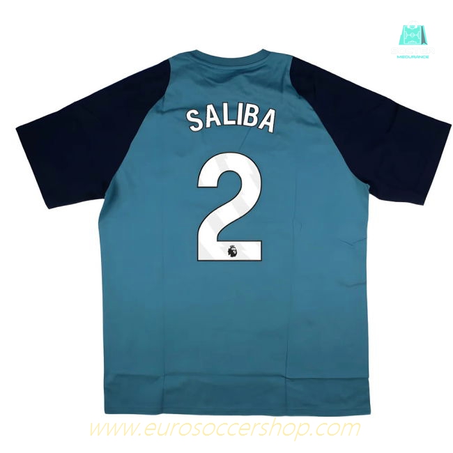 2025-2026 Arsenal Training Tee (Blanch Blue) (Saliba 2)