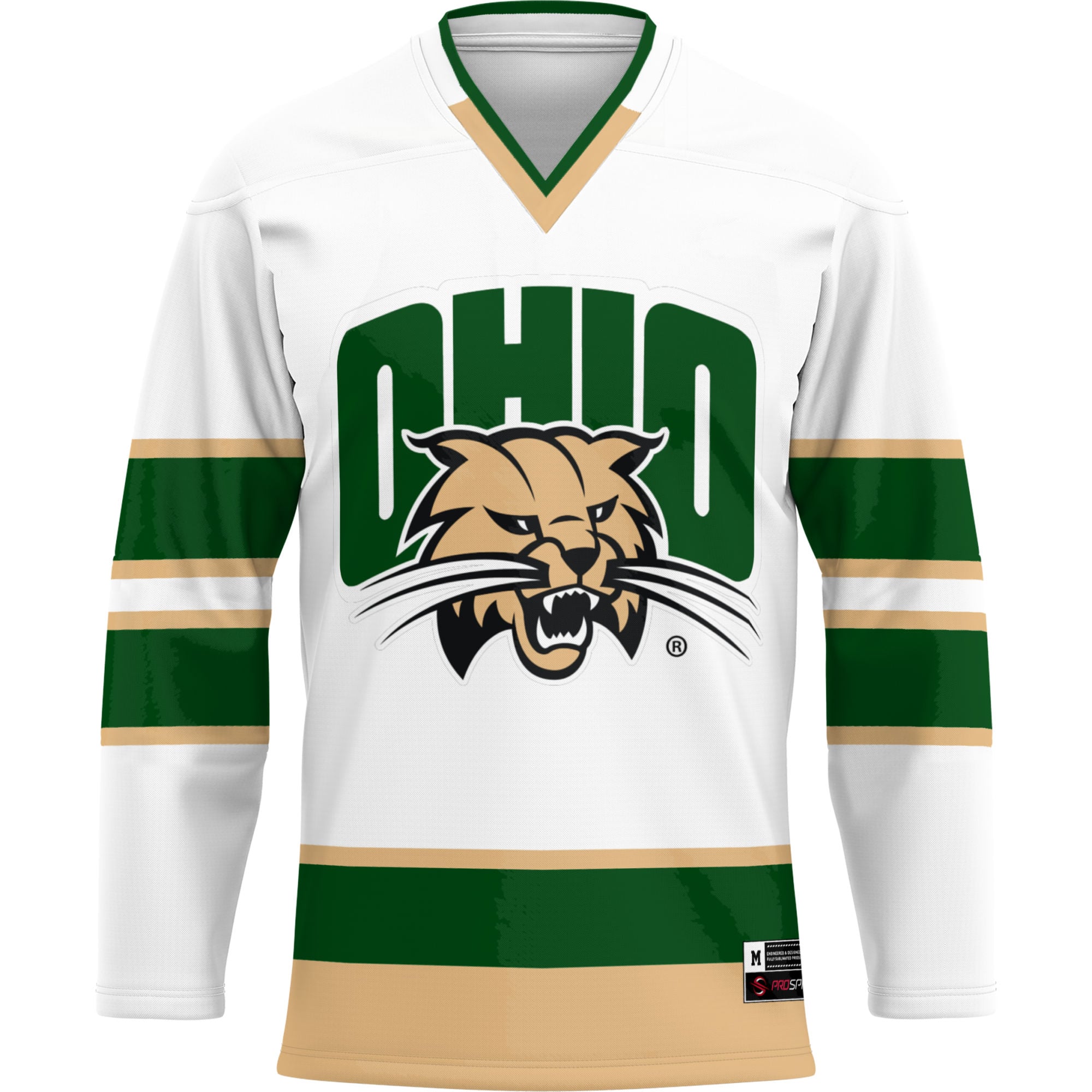Ohio Bobcats GameDay Greats Hockey Jersey - Green