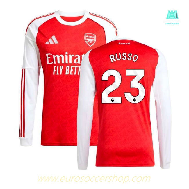2025-2026 Arsenal Long Sleeve Home Shirt (Russo 23)