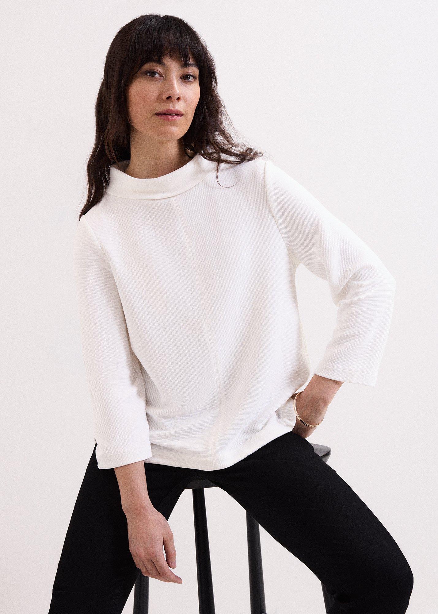 Solene Textured Long Sleeve Top