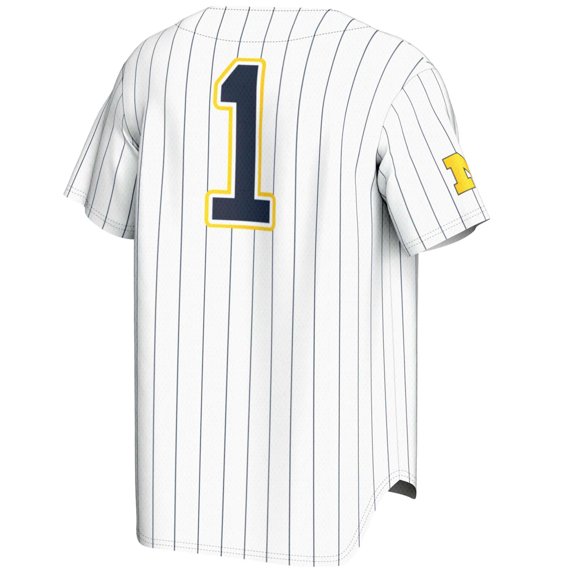 #1 Michigan Wolverines GameDay Greats Youth Lightweight Baseball Fashion Jersey - White