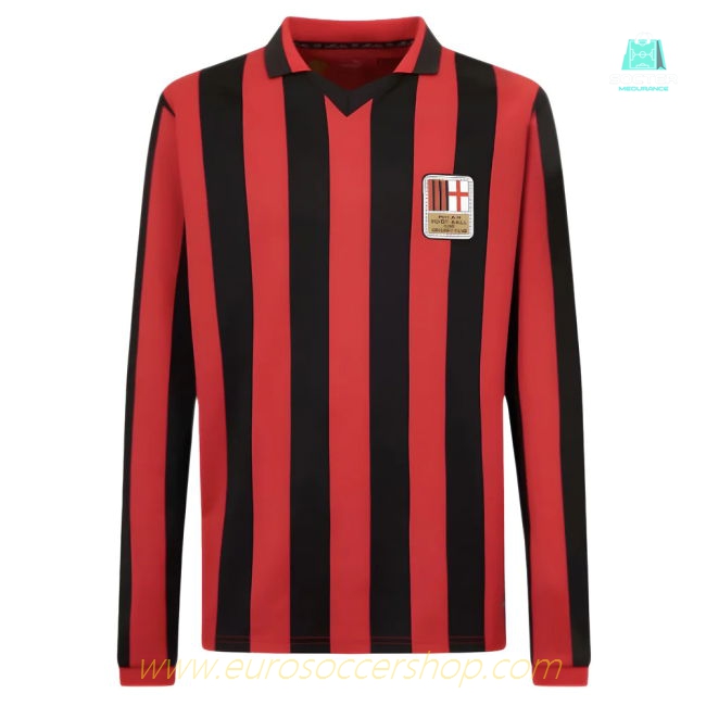 AC Milan 125th Authentic Shirt LS (Black-Red)