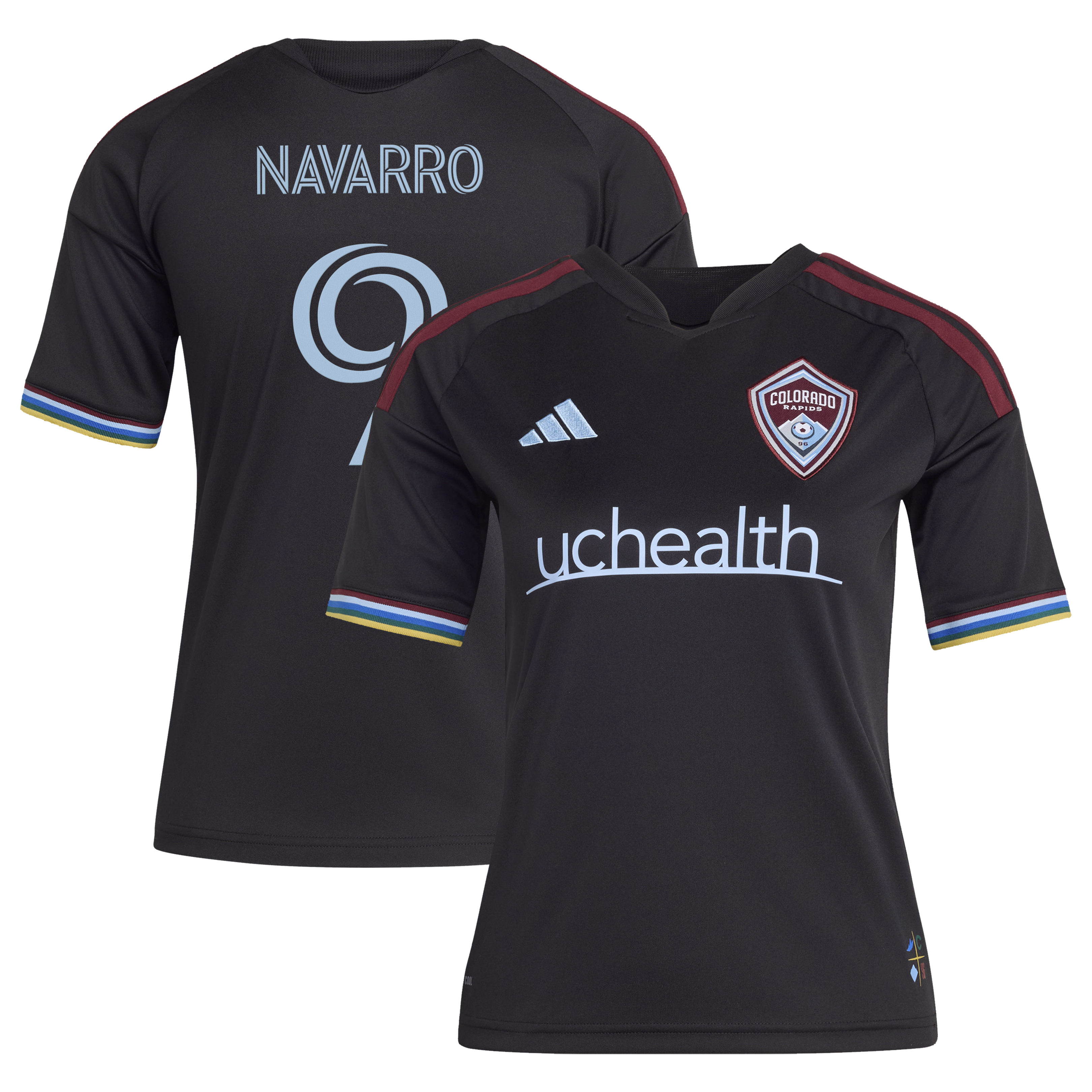 [JED] Women's Rafael Navarro Colorado Rapids 2026 Colorful Colorado Replica Jersey - Black