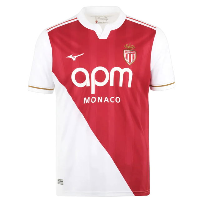Official 2025-2026 Monaco Ligue 1 Home Strip