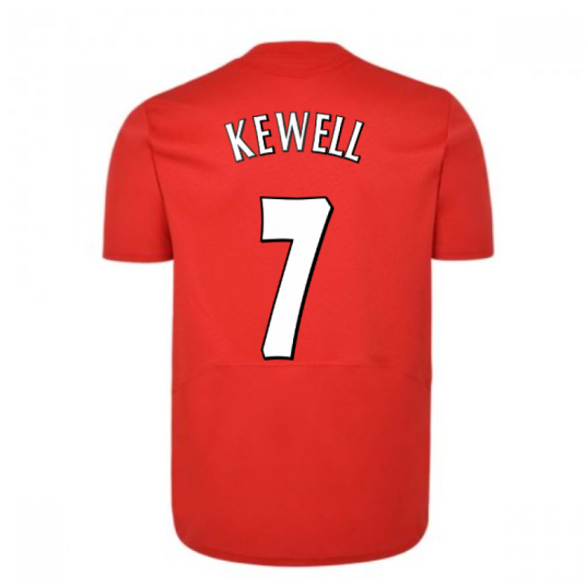 Kewell 7 Updated Comfortable Liverpool Home Match Shirt