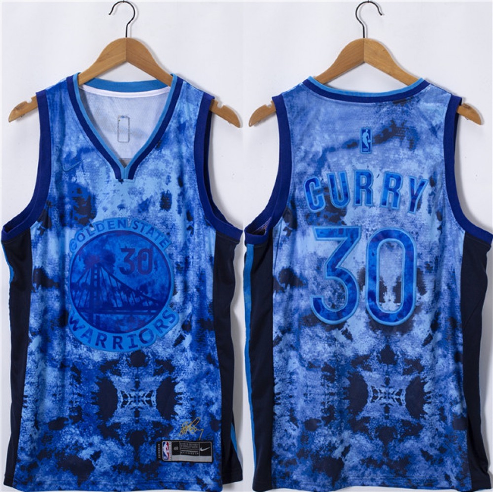 High-Quality Golden State Warriors Stephen Curry30 Jersey Blue