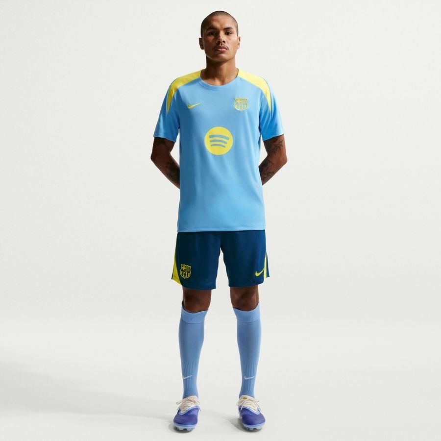 Barcelona Training Shorts Dri-FIT Strike - Gym Blue/Opti Yellow