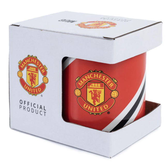 Manchester United FC Core Stripe Mug (Limited Edition)
