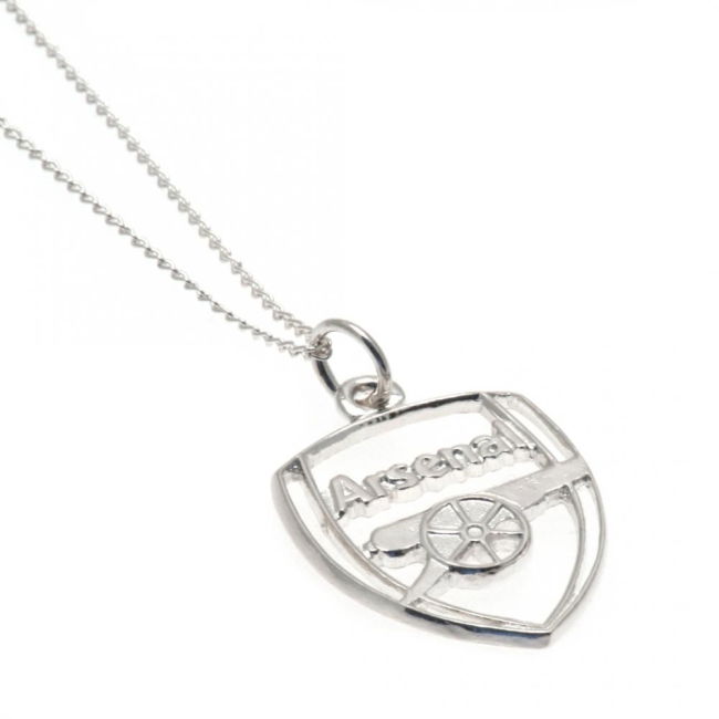 Arsenal FC Sterling Silver Pendant & Chain CR - high quality