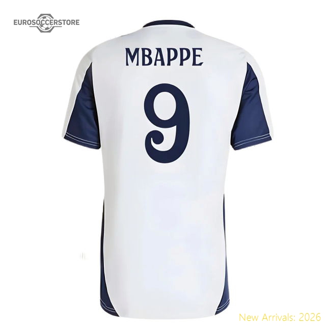 Official 2024-2025 Real Madrid Training Shirt (White) (Mbappe 9)