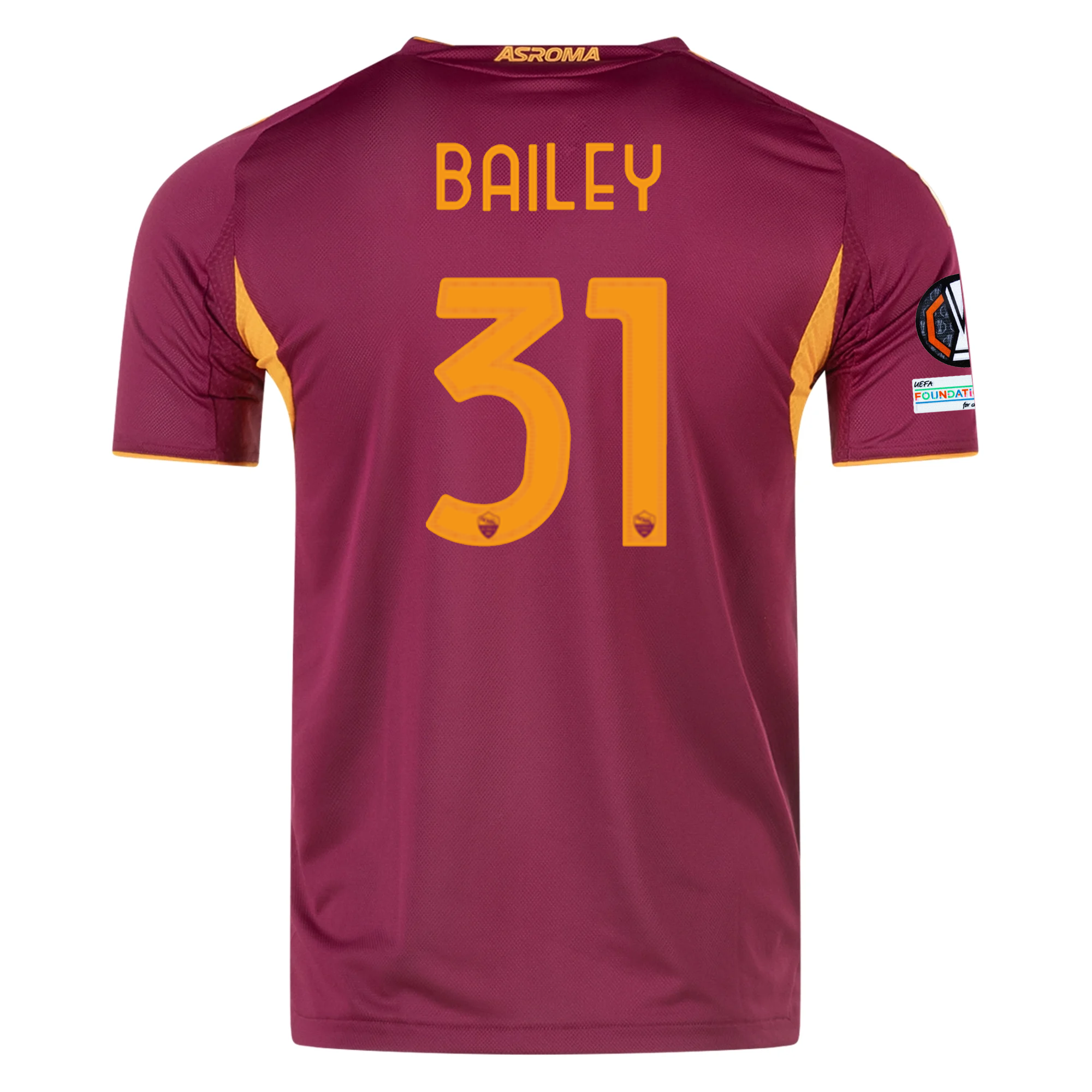 AS Roma Bailey 2025-2026 UEL Home Jersey – Authentic Shirt